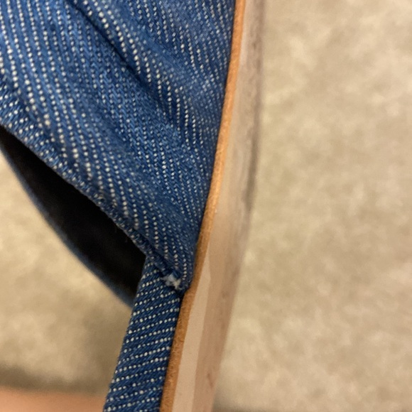 Tory Burch Annabelle bow denim slides. Size 5. - Picture 11 of 13